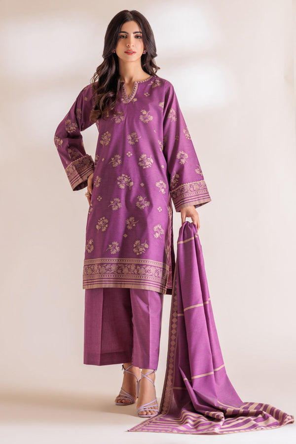 LADIES STITCHED SUIT BEF24-SS2243P21 - Salai - Bonanza Satrangi 