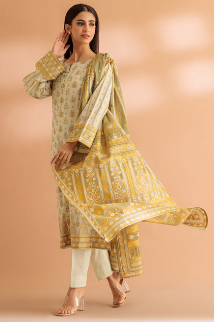 LADIES STITCHED SUIT BEF24-SS2243P30 - Salai - Bonanza Satrangi 