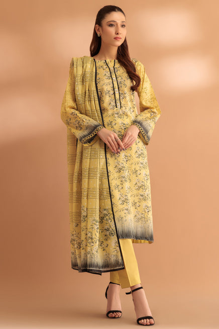 LADIES STITCHED SUIT BEF24-SS2243P43 - Salai - Bonanza Satrangi 