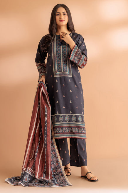 LADIES STITCHED SUIT BEF24-SS2243P47 - Salai - Bonanza Satrangi 