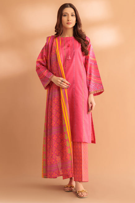 LADIES STITCHED SUIT BEF24-SS2243P54 - Salai - Bonanza Satrangi 