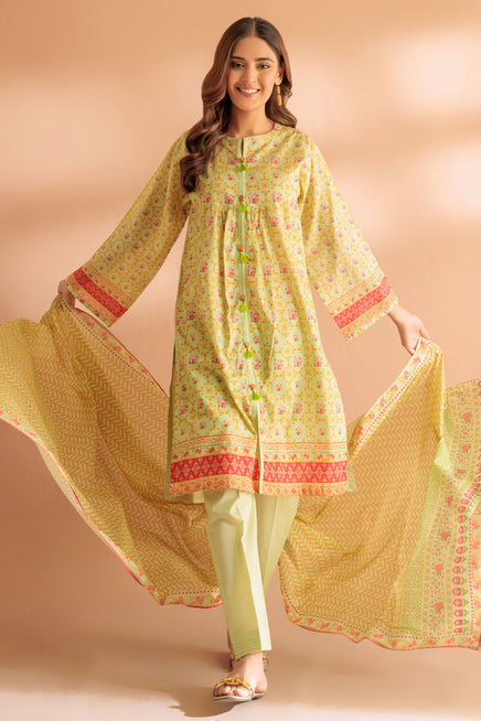 LADIES STITCHED SUIT BEF24-SS2243P65 - Salai - Bonanza Satrangi 