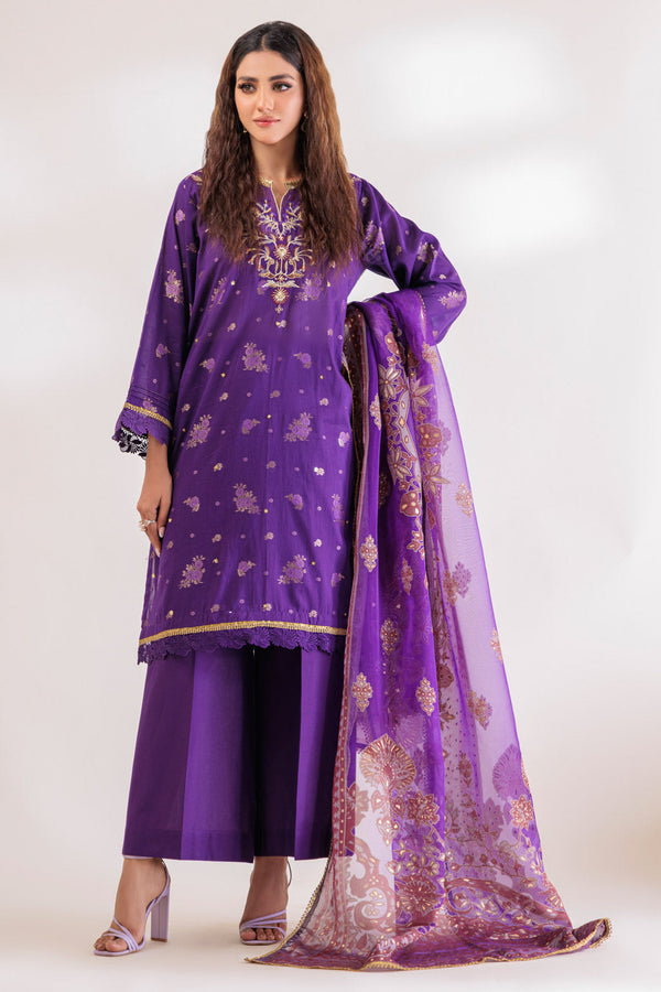 LADIES STITCHED SUIT BEF24-SS5243P11 - Salai - Bonanza Satrangi 