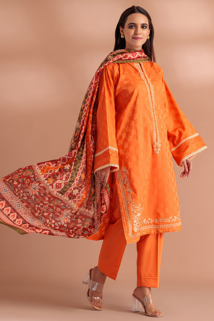 LADIES STITCHED SUIT BEF24-SS6243P03 - Salai - Bonanza Satrangi 