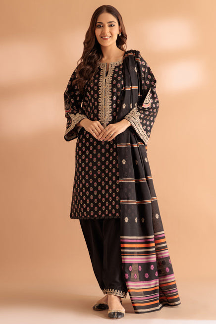 LADIES STITCHED SUIT BEF24-SS6243P07 - Salai - Bonanza Satrangi 