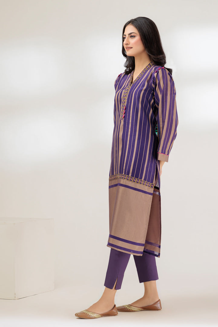 Bonanza Satrangi Stitched Kurti SSS231P08-WZ23 - Salai - Bonanza Satrangi 