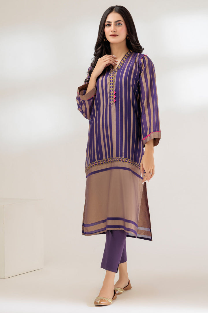 Bonanza Satrangi Stitched Kurti SSS231P08-WZ23 - Salai - Bonanza Satrangi 