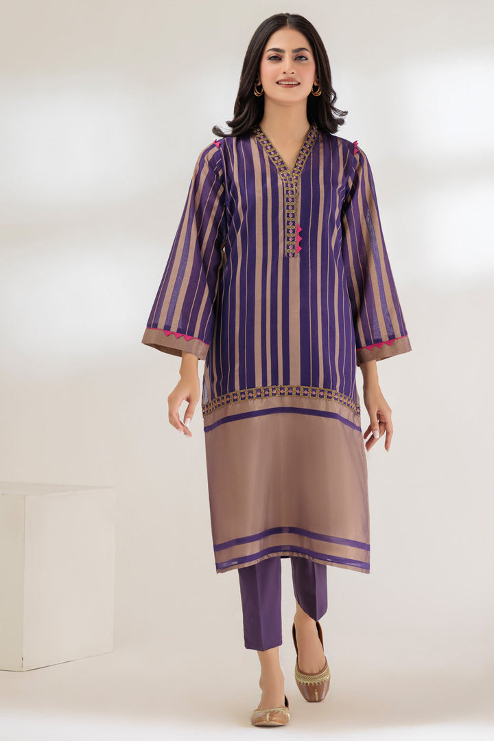 Bonanza Satrangi Stitched Kurti SSS231P08-WZ23 - Salai - Bonanza Satrangi 