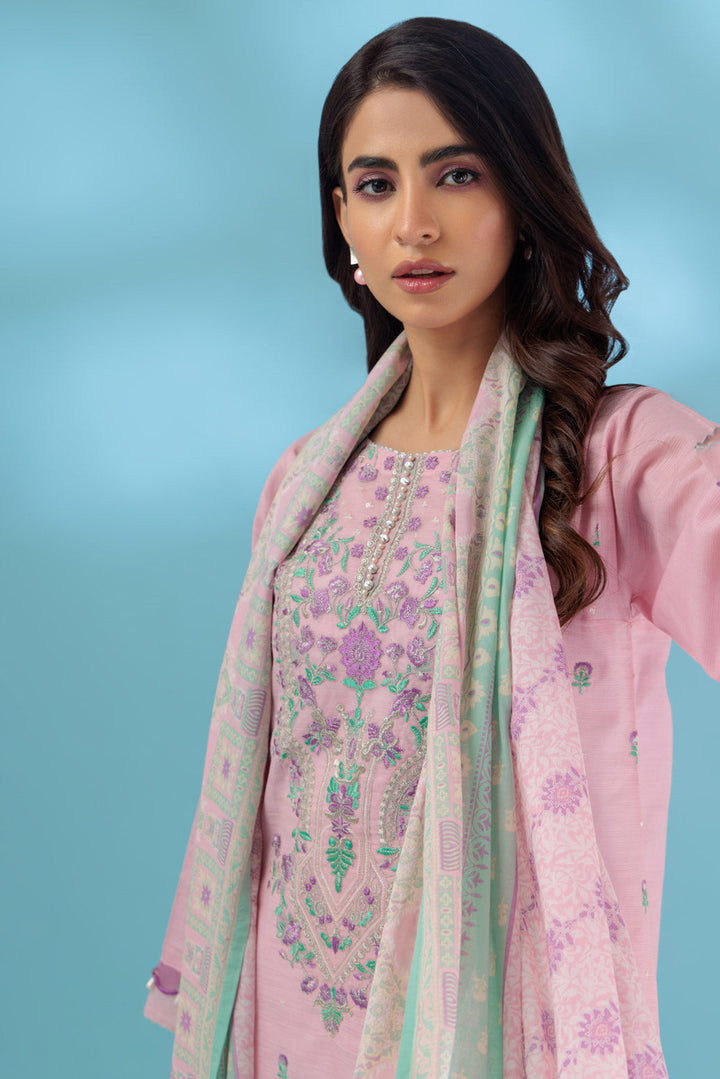 Bonanza Satrangi Stitched 3 Piece SSS233P68 US24 - Salai - Bonanza Satrangi 