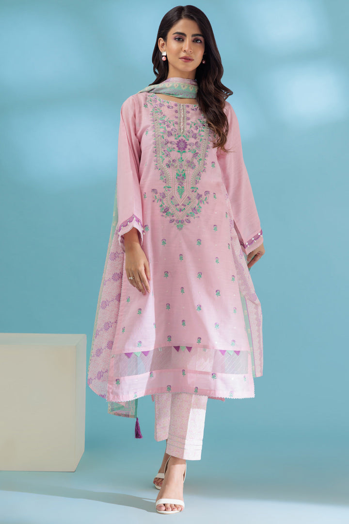 Bonanza Satrangi Stitched 3 Piece SSS233P68 US24 - Salai - Bonanza Satrangi 