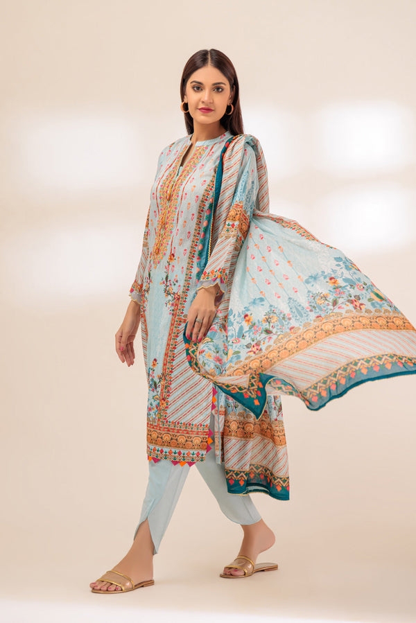 LADIES STITCHED 3 PIECE SSS233P77SX23 - Salai - Bonanza Satrangi 