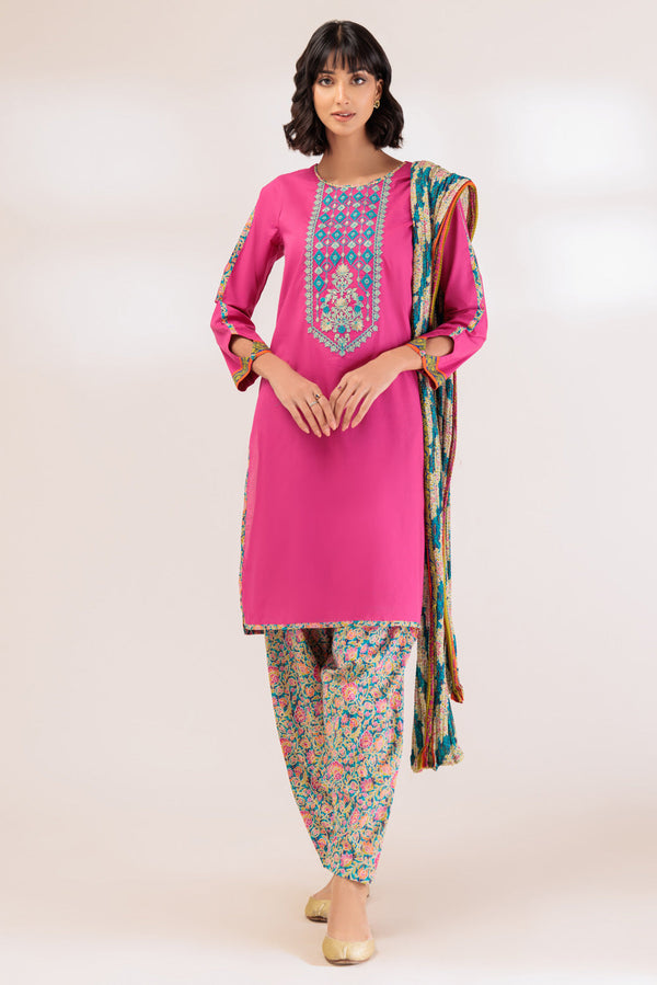 Bonanza Satrangi Stitched 3 Piece SSS233P95 US24 - Salai - Bonanza Satrangi 