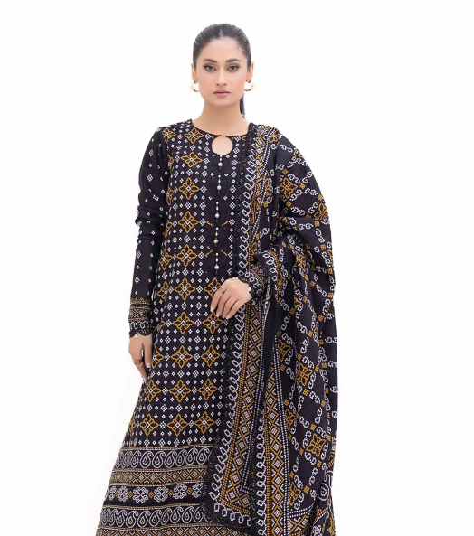 Gul Ahmed Stitched 3 Piece Khaddar K#42003L