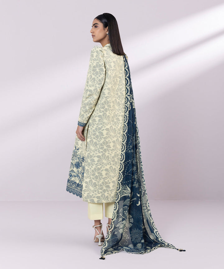 Sapphire Bemberg Dupatta U3PE-JQ24V3-5D - Salai - Sapphire 