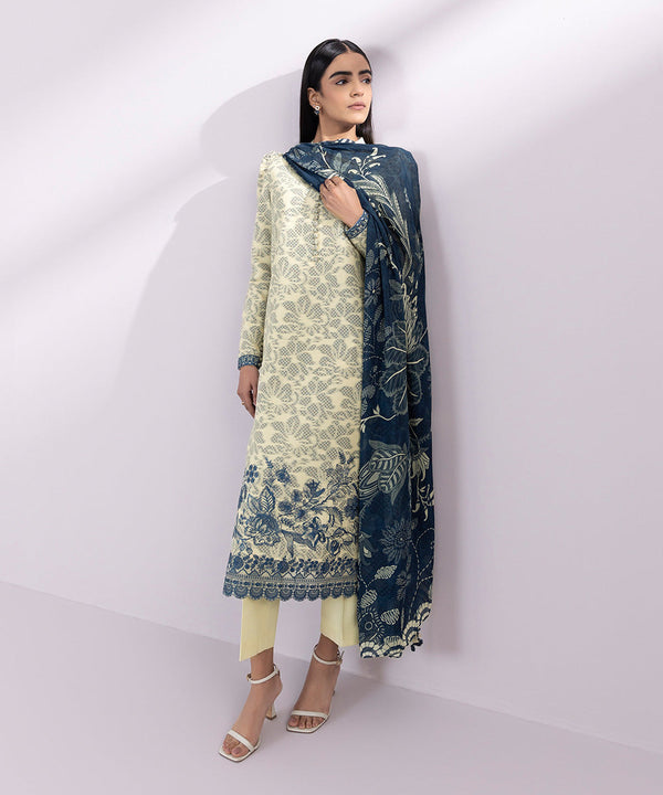 Sapphire Bemberg Dupatta U3PE-JQ24V3-5D - Salai - Sapphire 