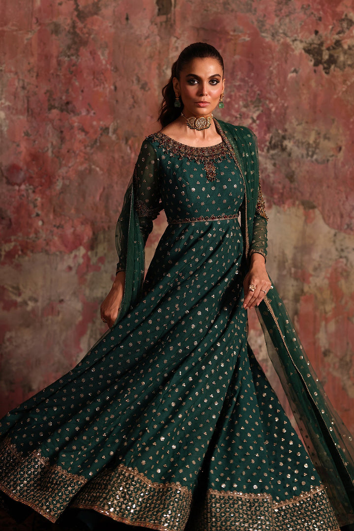 2-PC Embroidered Net Pishwas Suit stm-5-08 - Salai - Charizma RTW Winter 2025 