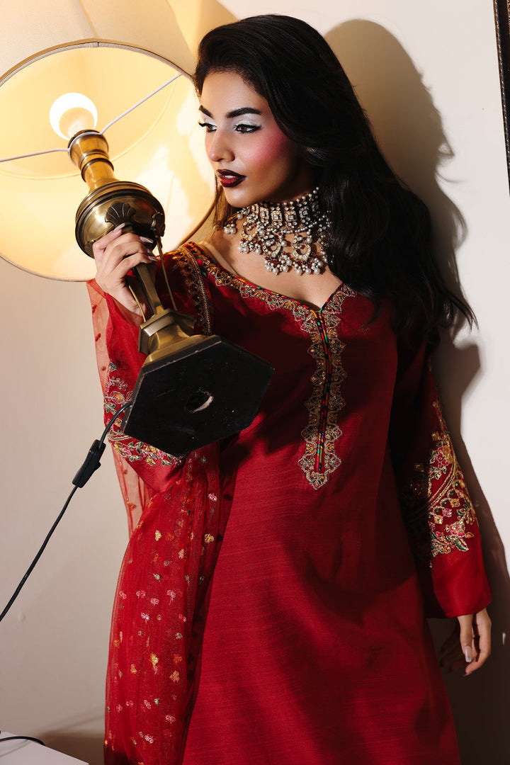 Raw Silk Stitched 3 Piece CMA-5-085 - Salai - Charizma RTW Winter 2025 