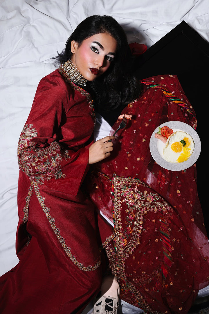 Raw Silk Stitched 3 Piece CMA-5-085 - Salai - Charizma RTW Winter 2025 