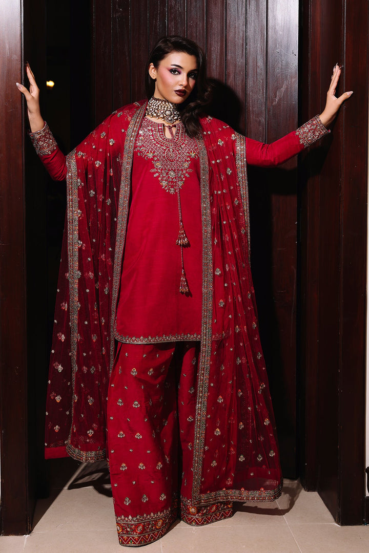 Raw Silk Stitched 3 Piece CMA-5-093A - Salai - Charizma RTW Winter 2025 