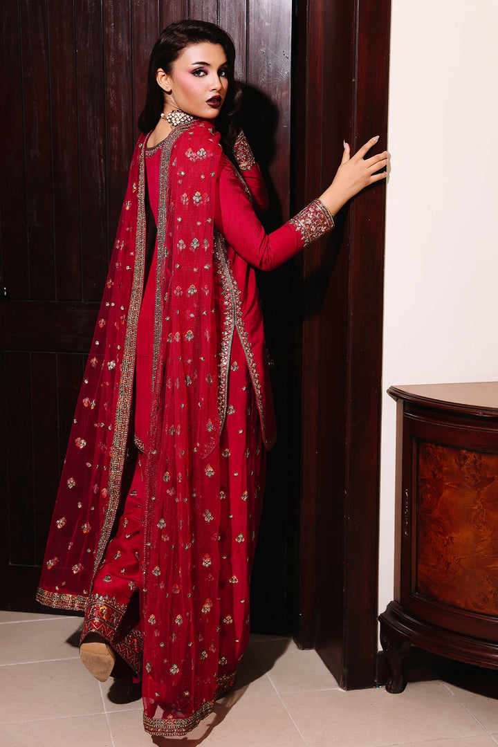 Raw Silk Stitched 3 Piece CMA-5-093A - Salai - Charizma RTW Winter 2025 