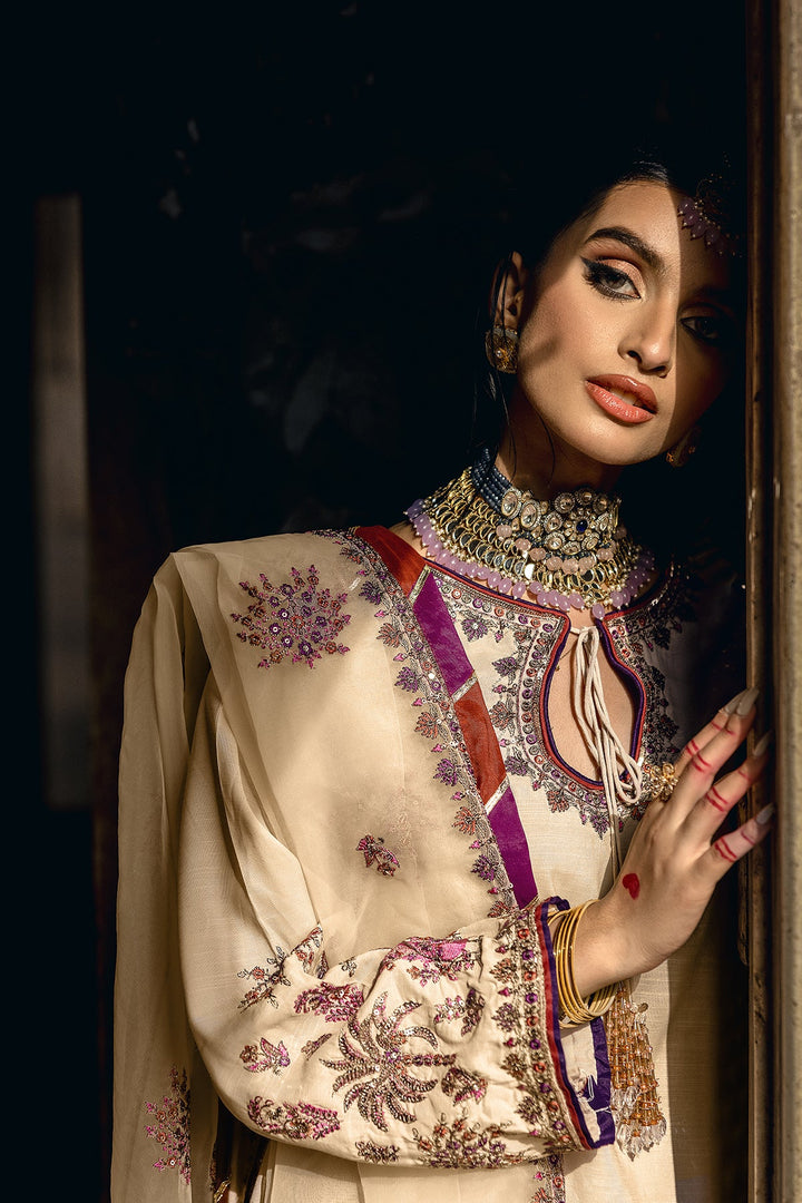 Raw Silk Stitched 3 Piece CMB-5-137 - Salai - Charizma RTW Winter 2025 