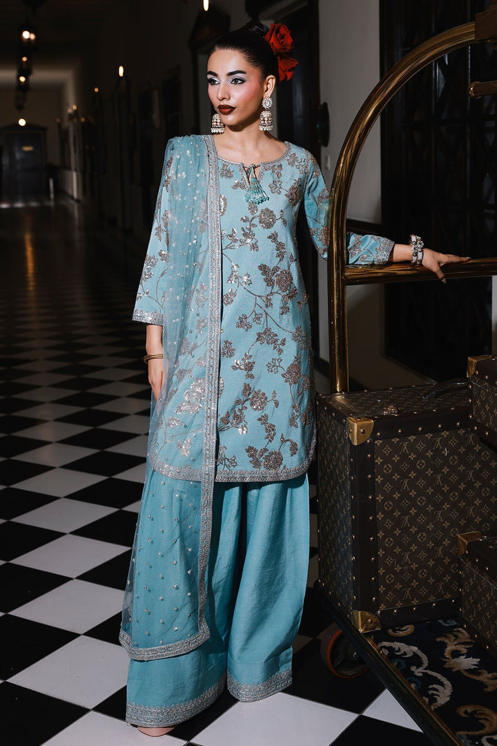 Raw Silk Stitched 3 Piece CMB-5-111 - Salai - Charizma RTW Winter 2025 