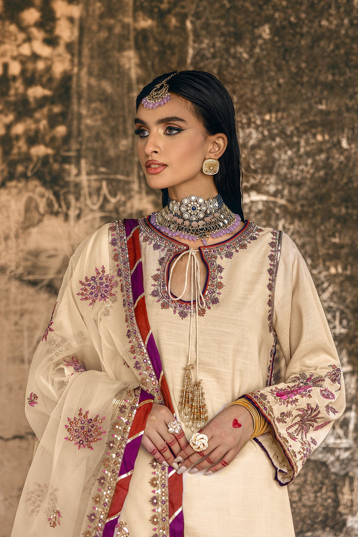 Raw Silk Stitched 3 Piece CMB-5-137 - Salai - Charizma RTW Winter 2025 