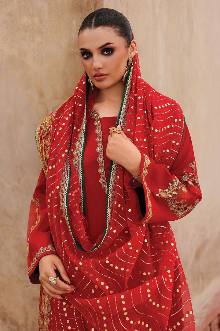 Raw Silk Stitched 3 Piece CMA-5-107 - Salai - Charizma RTW Winter 2025 