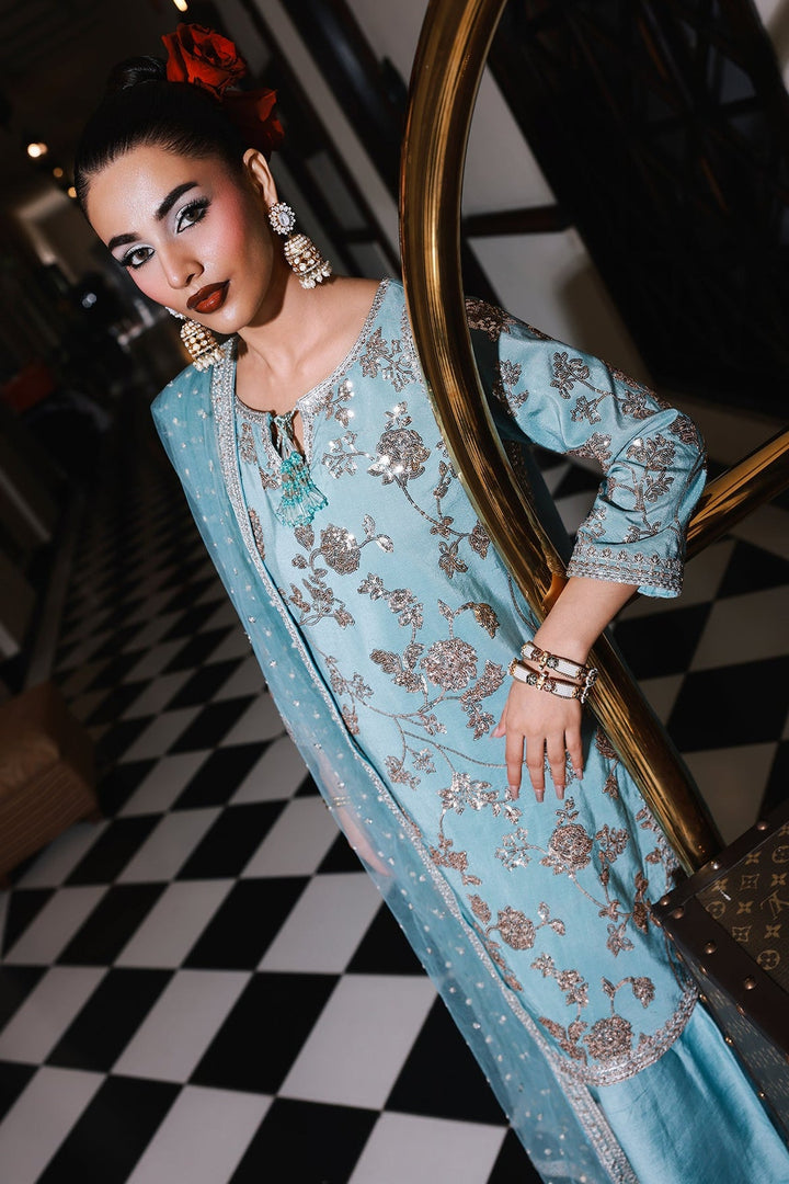 Raw Silk Stitched 3 Piece CMB-5-111 - Salai - Charizma RTW Winter 2025 