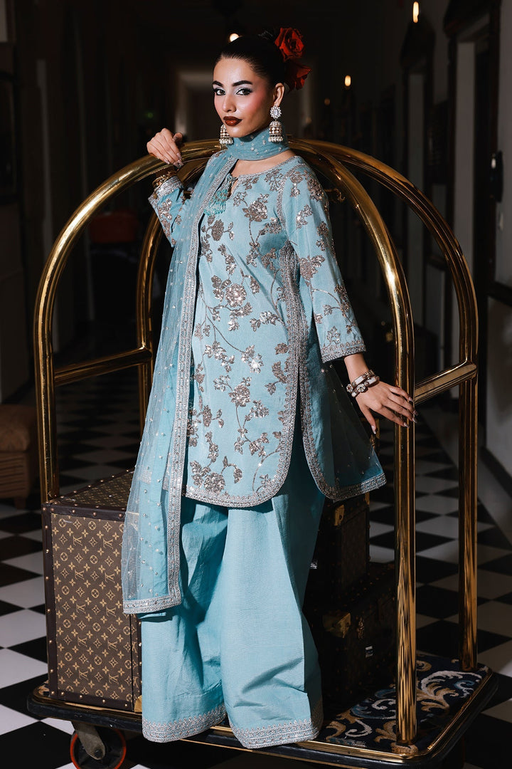 Raw Silk Stitched 3 Piece CMB-5-111 - Salai - Charizma RTW Winter 2025 