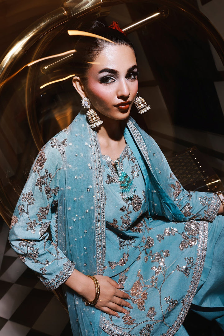 Raw Silk Stitched 3 Piece CMB-5-111 - Salai - Charizma RTW Winter 2025 