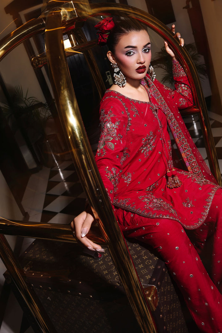 Raw Silk Stitched 3 Piece CMA-5-096 - Salai - Charizma RTW Winter 2025 
