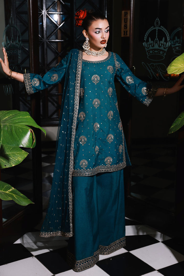 Raw Silk Stitched 3 Piece CMA-5-146 - Salai - Charizma RTW Winter 2025 