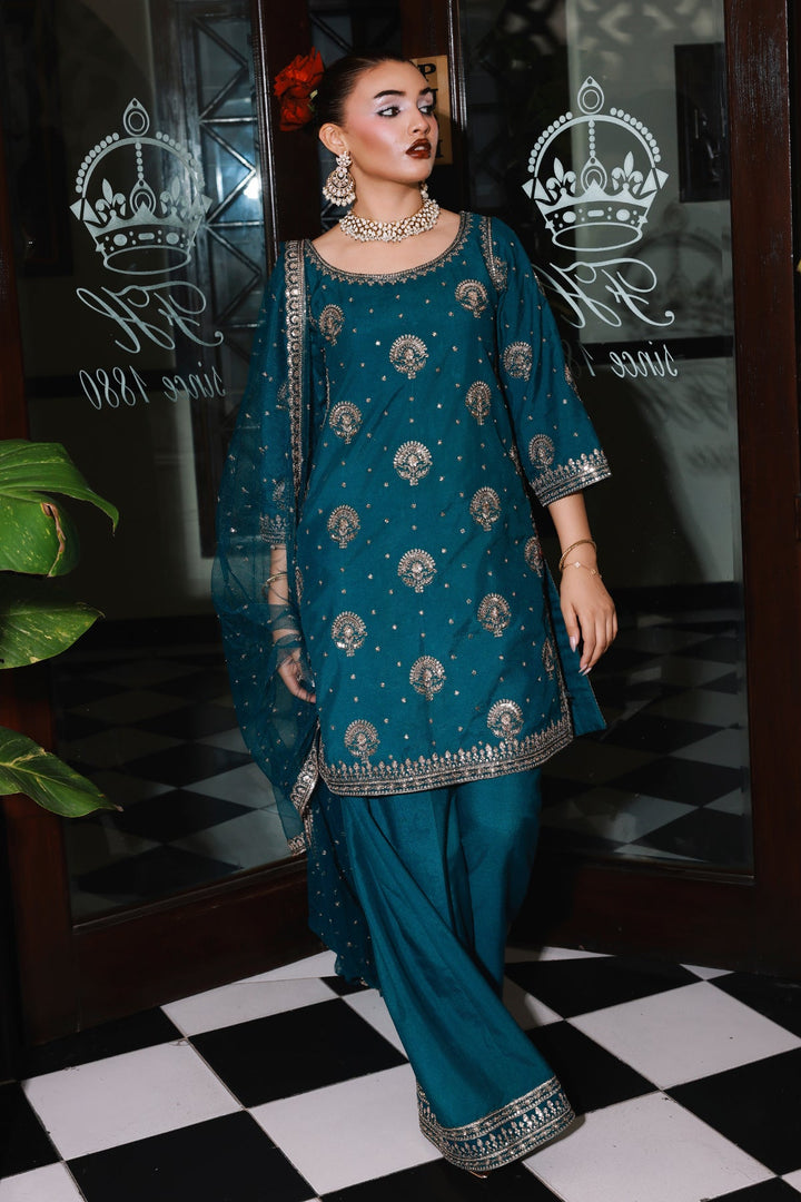 Raw Silk Stitched 3 Piece CMA-5-146 - Salai - Charizma RTW Winter 2025 