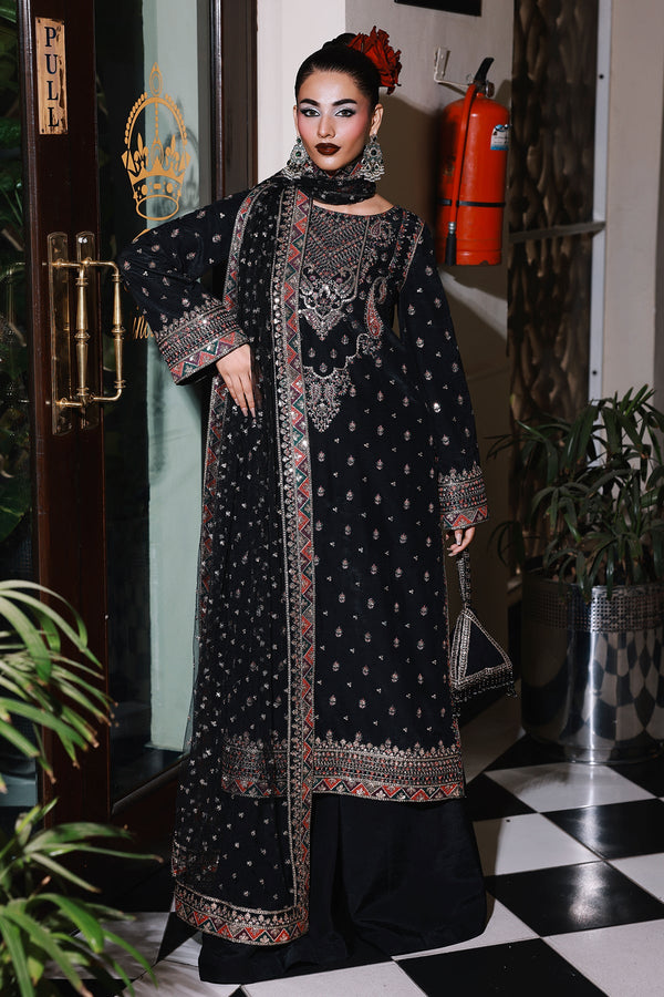 Raw Silk Stitched 3 Piece CMA-5-136A - Salai - Charizma RTW Winter 2025 