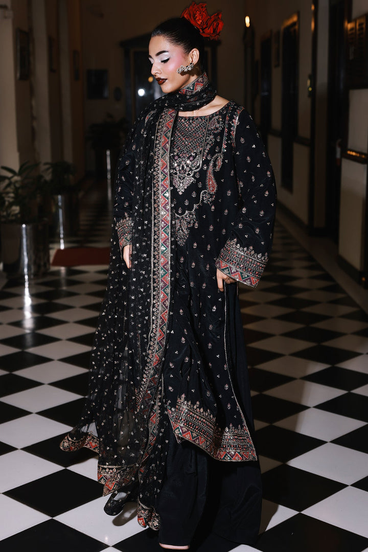 Raw Silk Stitched 3 Piece CMA-5-136A - Salai - Charizma RTW Winter 2025 