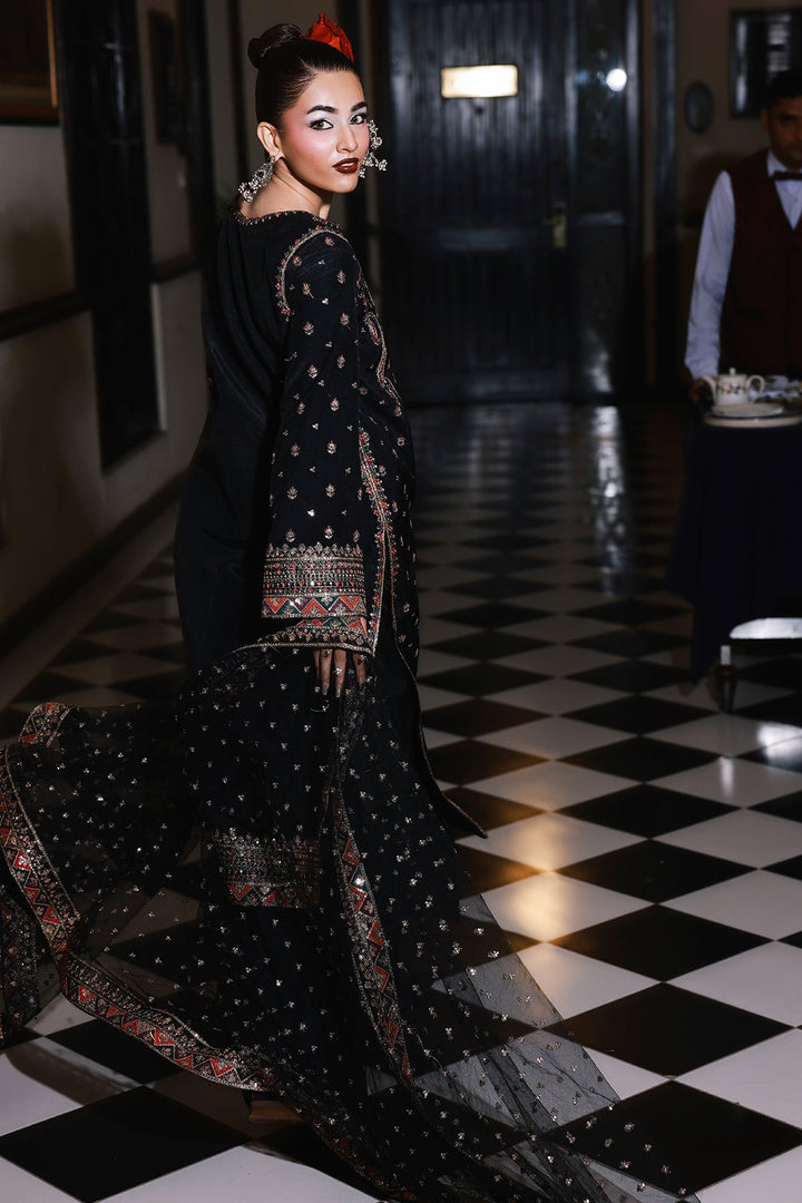 Raw Silk Stitched 3 Piece CMA-5-136A - Salai - Charizma RTW Winter 2025 