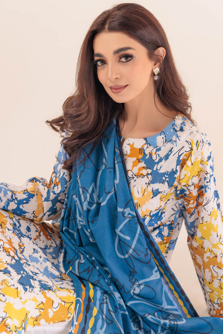 LADIES STITCHED SUITS WS5232P07 UX23 - Salai - Bonanza Satrangi 