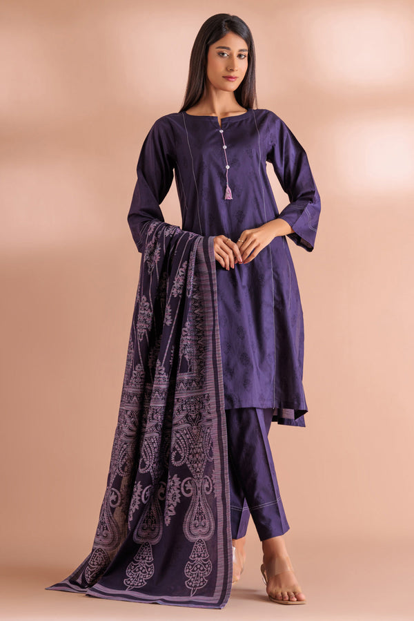 Bonanza Satrangi Stitched 3 Piece WS5233P11 US24 - Salai - Bonanza Satrangi 