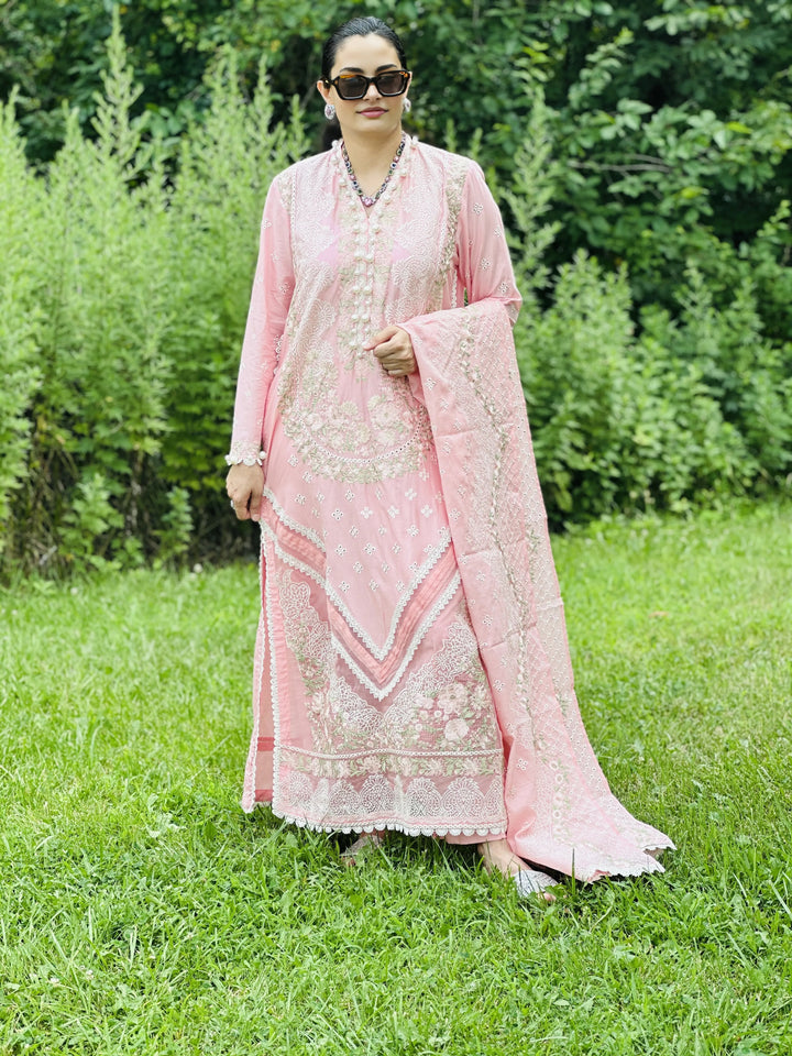 Gul Ahmed Stitched 3 Piece Festive PM-52011 J(71) - Salai - Gul Ahmed RTW Lawn 2025 