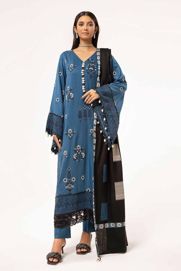 Gul Ahmed Stitched 3 Piece Pashmina AP#42033