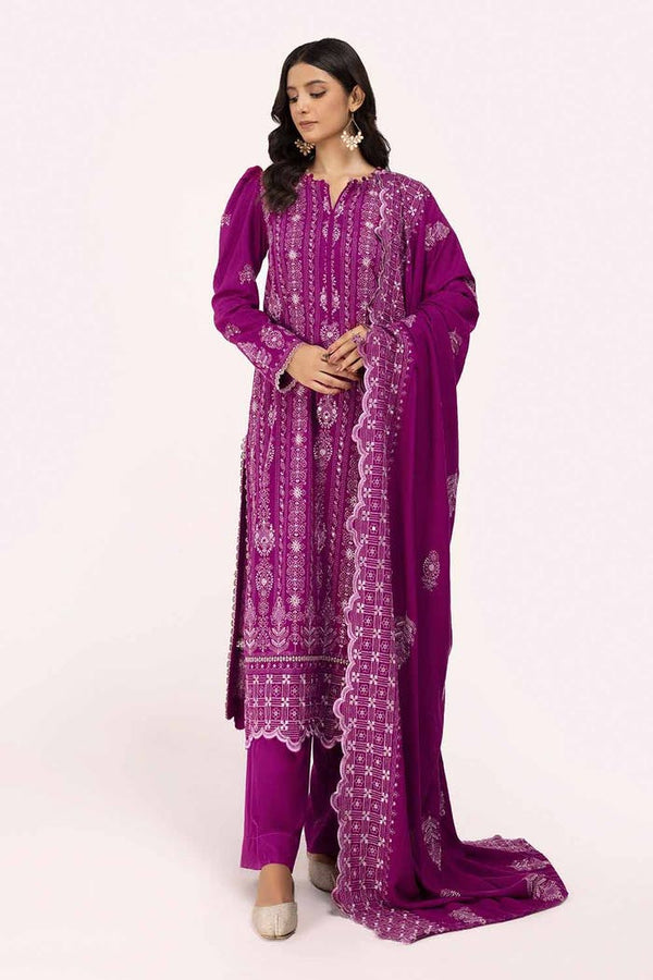 Gul Ahmed Stitched 3 Piece Karandi AY#42009