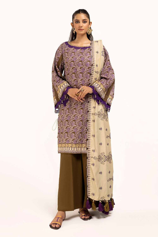 Gul Ahmed Stitched 3 Piece Linen CV#42009