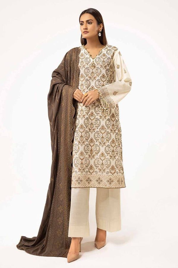 Gul Ahmed Stitched 3 Piece Linen CV#42011