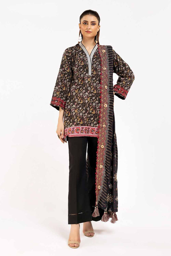 Gul Ahmed Stitched 3 Piece Linen CV#42012