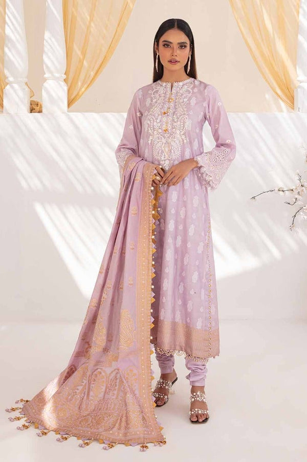 Gul Ahmed Stitched Festive 2024 3 Piece PRW#32034 - Salai - Salai 