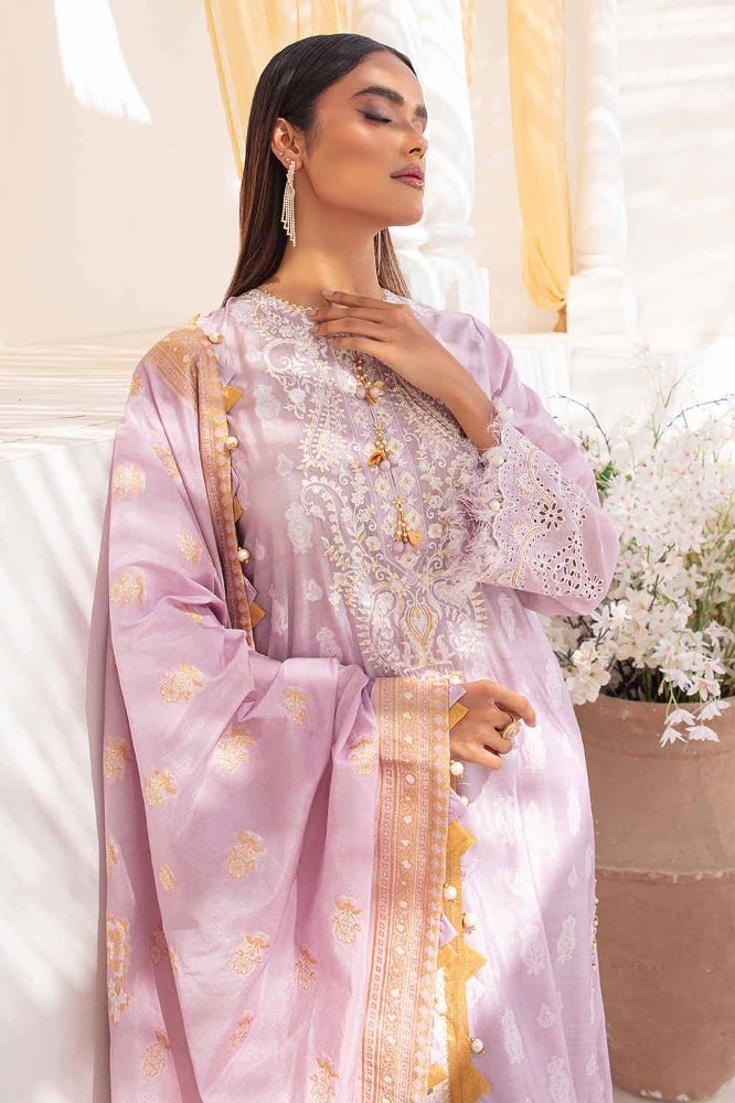 Gul Ahmed Stitched Festive 2024 3 Piece PRW#32034 - Salai - Salai 