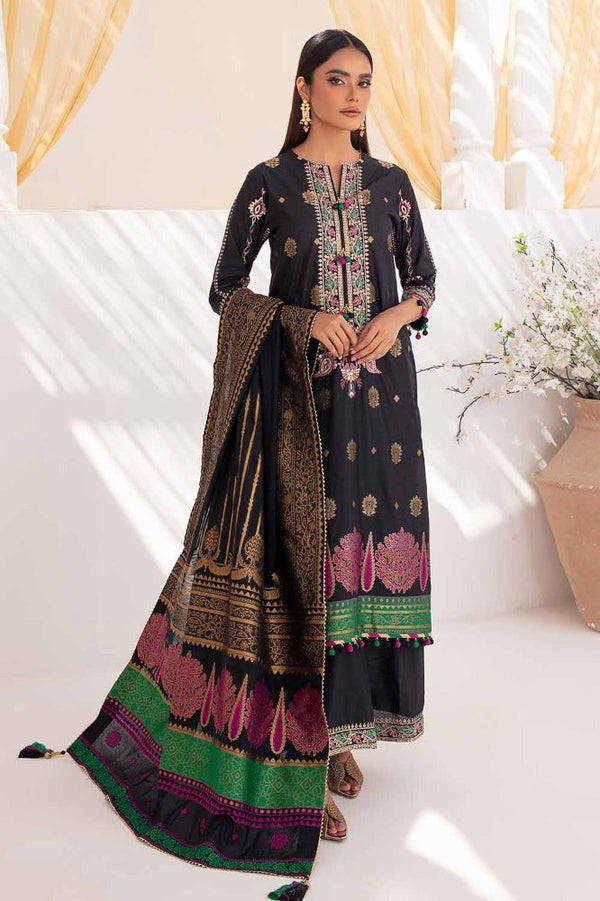 Gul Ahmed Stitched Festive 2024 3 Piece PRW#32035 - Salai - Salai 