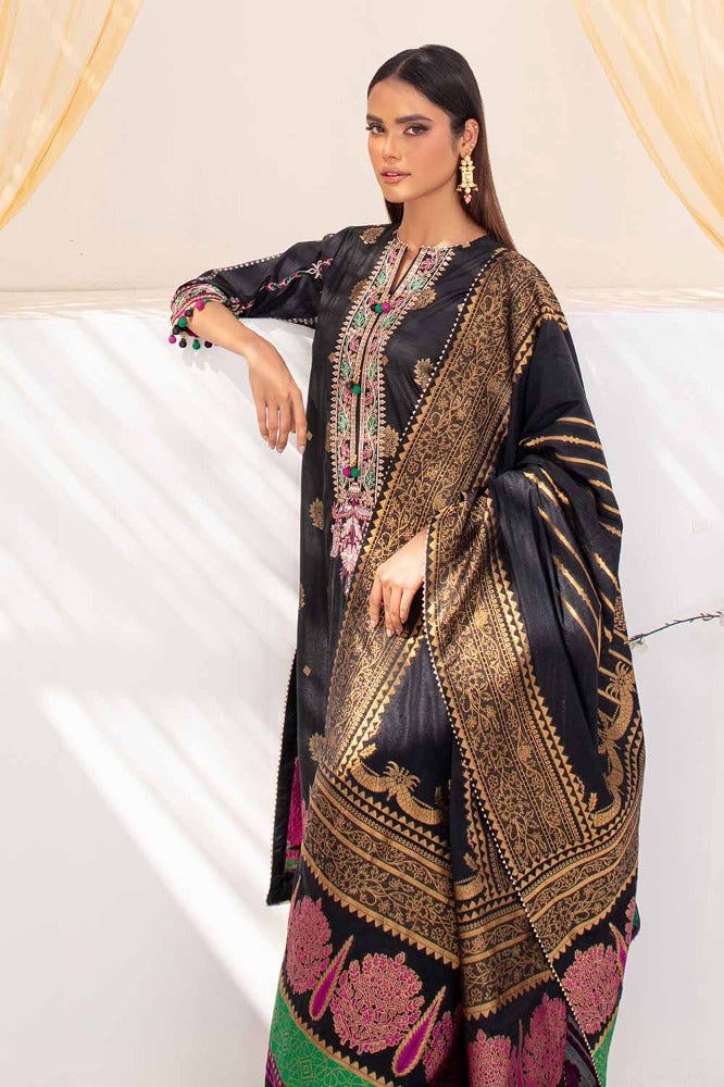 Gul Ahmed Stitched Festive 2024 3 Piece PRW#32035 - Salai - Salai 