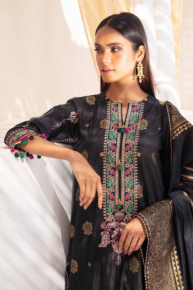 Gul Ahmed Stitched Festive 2024 3 Piece PRW#32035 - Salai - Salai 